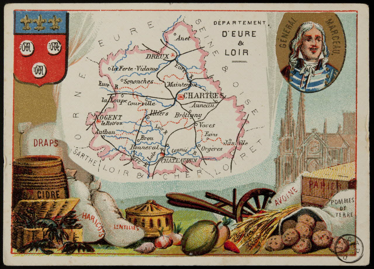 Carte réclame DEPARTEMENT  D'EURE  &  LOIR 1972.59.29 Photo