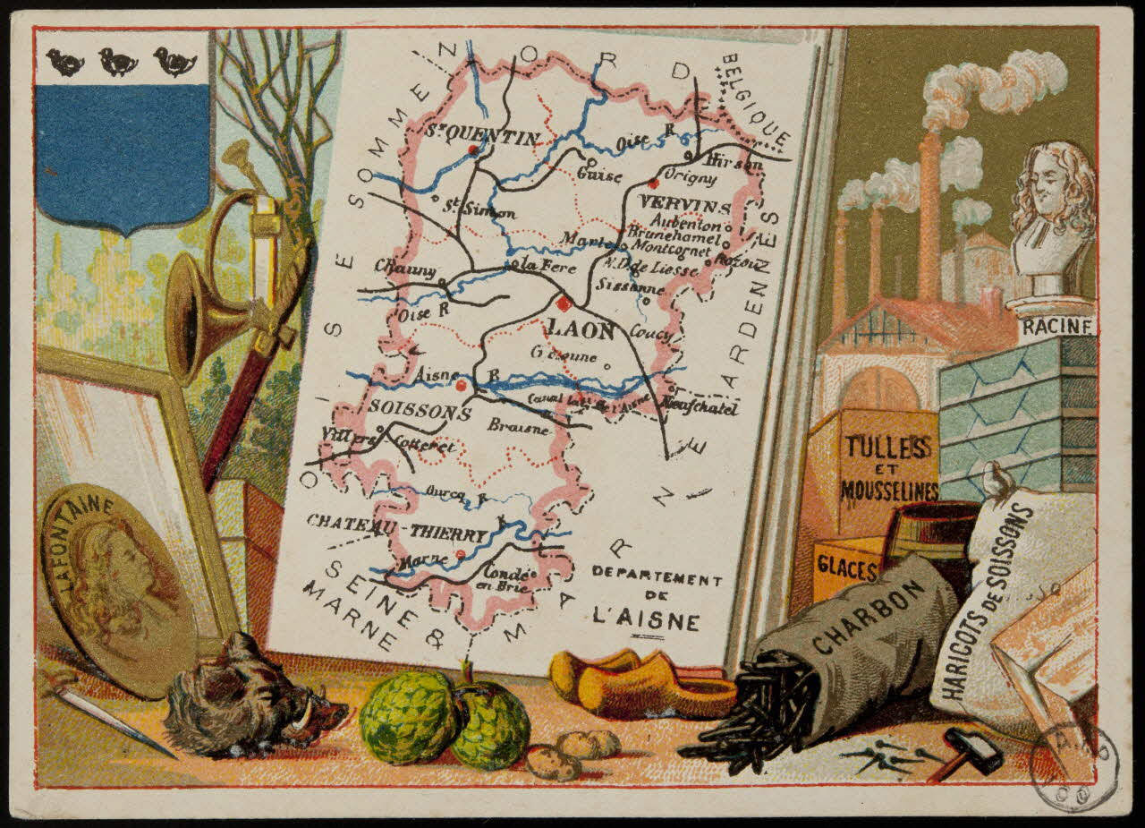 Carte réclame DEPARTEMENT  DE  L'AISNE 1972.59.3 Photo