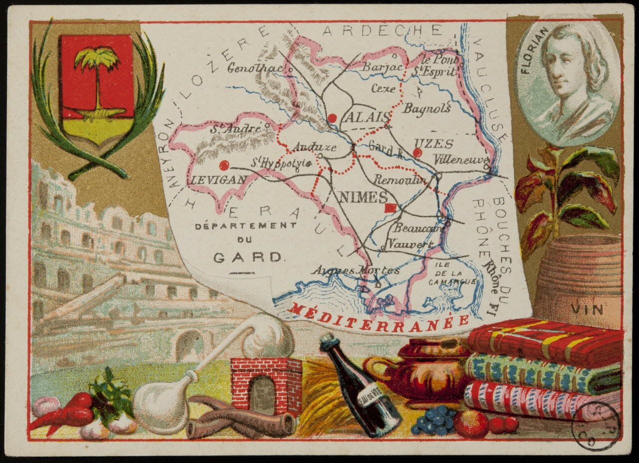 Carte réclame DEPARTEMENT  DU  GARD. 1972.59.31 Photo