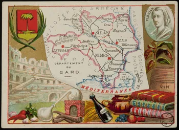 Carte réclame DEPARTEMENT  DU  GARD. 1972.59.31  Photo