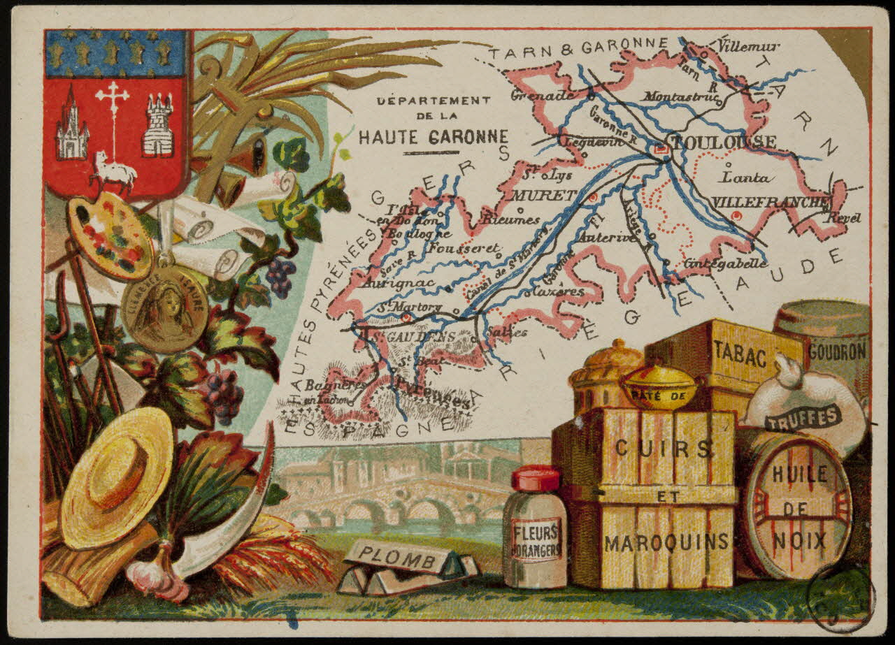 Carte réclame DEPARTEMENT  DE LA  HAUTE GARONNE 1972.59.32 Photo