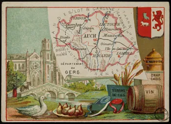 Carte réclame DEPARTEMENT  DU  GERS 1972.59.33 Photo