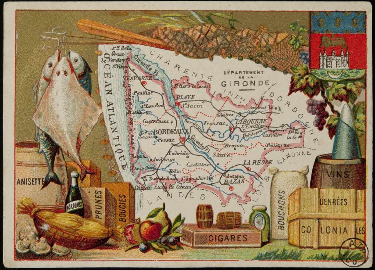 Carte réclame DEPARTEMENT  DE LA  GIRONDE 1972.59.34 Photo