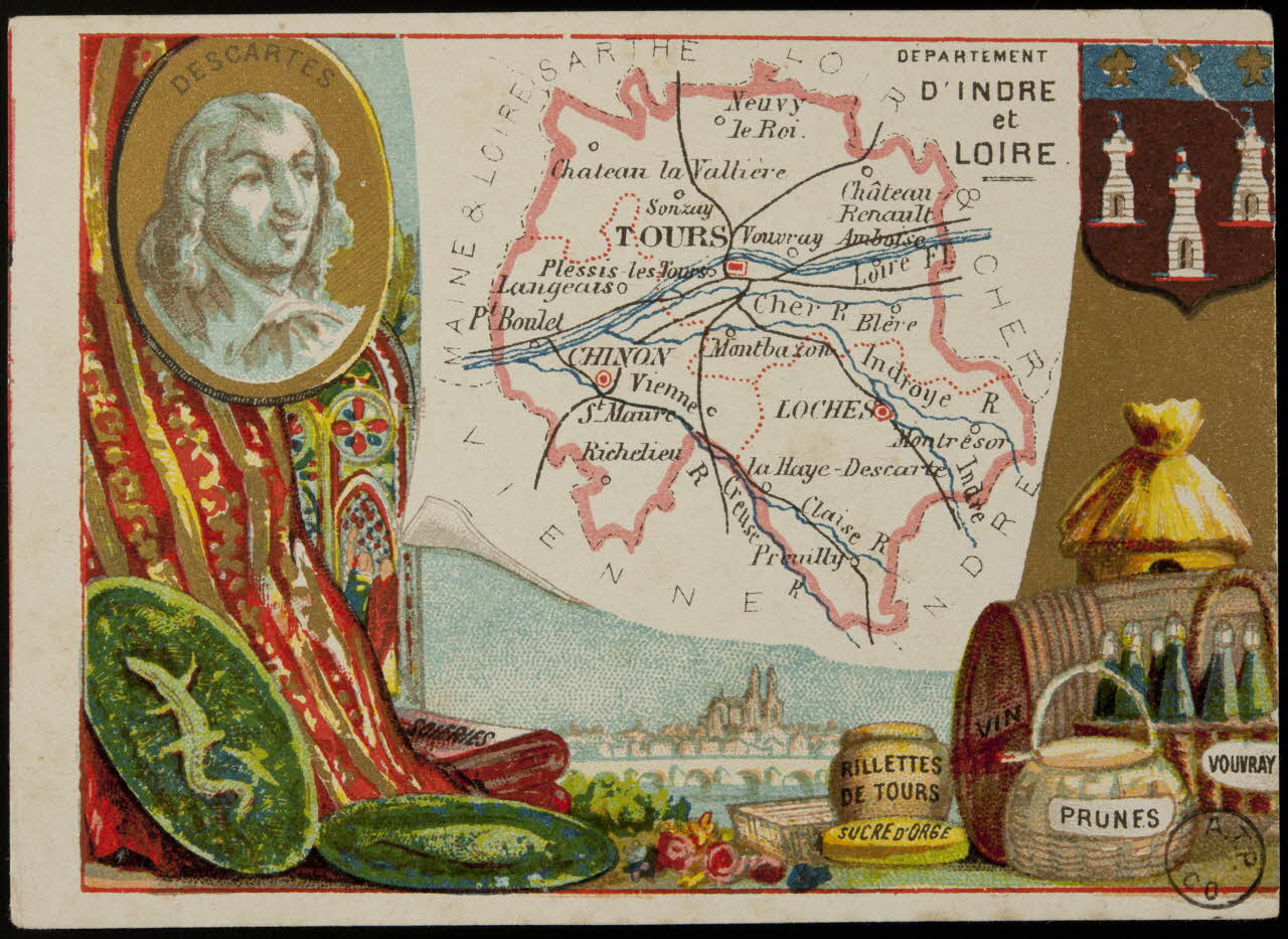 Carte réclame DEPARTEMENT  D'INDRE  et  LOIRE 1972.59.38 Photo