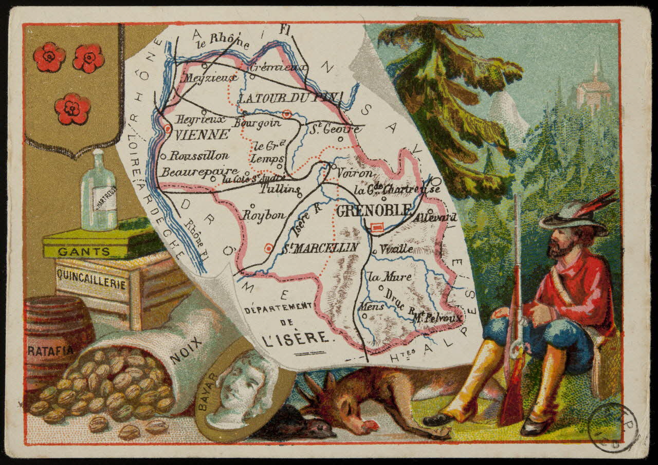 Carte réclame DEPARTEMENT  DE  L'ISERE. 1972.59.39 Photo