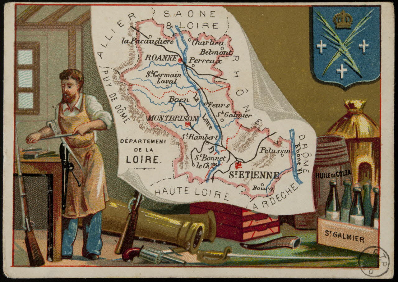 Carte réclame DEPARTEMENT  DE LA  LOIRE. 1972.59.42 Photo
