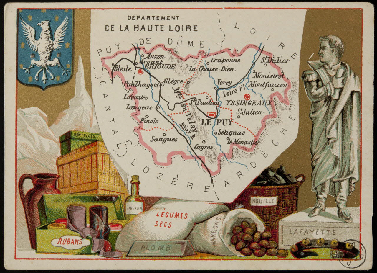 Carte réclame DEPARTEMENT  DE LA HAUTE LOIRE 1972.59.43 Photo