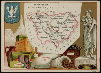Carte réclame DEPARTEMENT  DE LA HAUTE LOIRE 1972.59.43 Photo