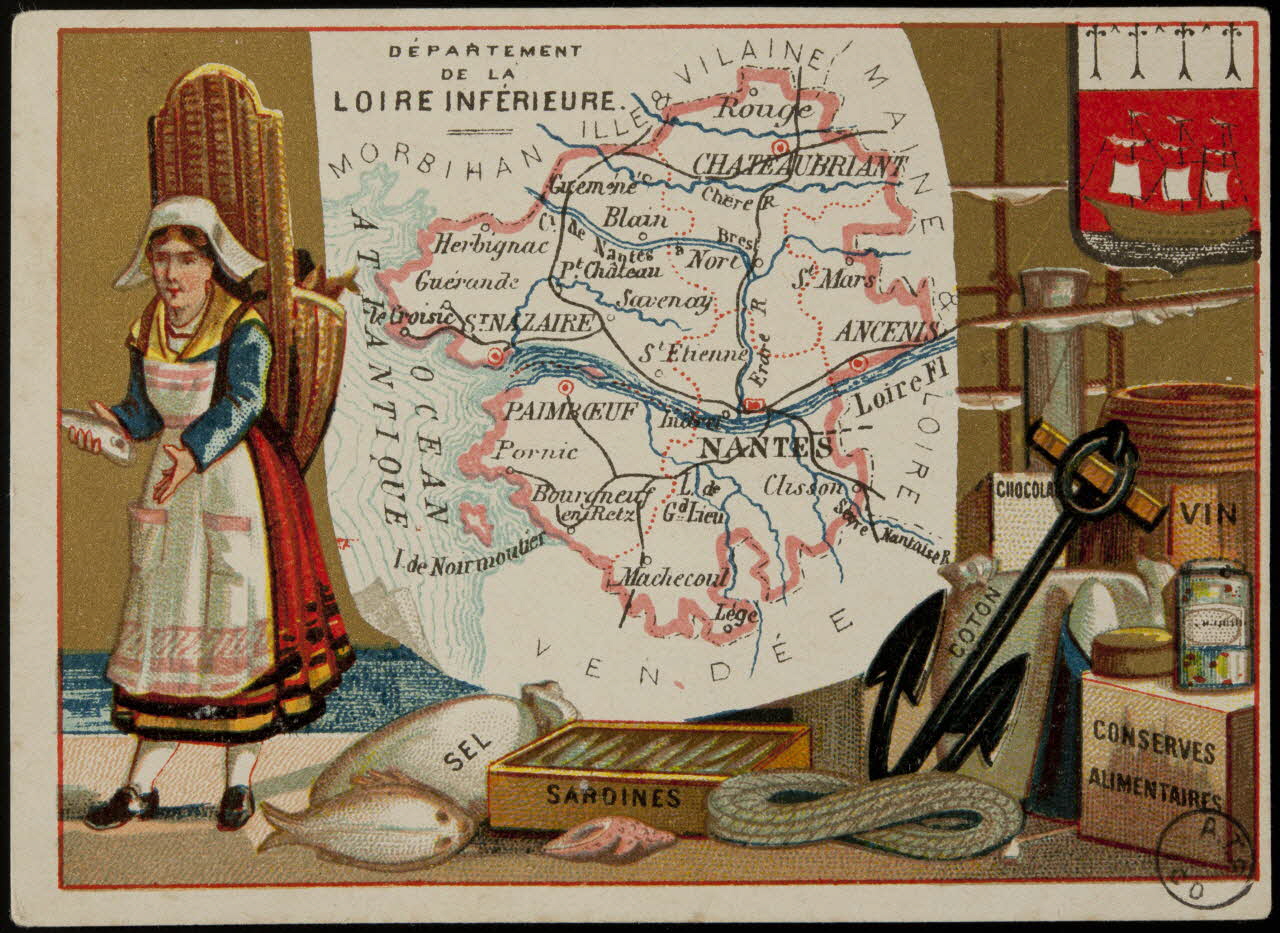 Carte réclame DEPARTEMENT  DE LA  LOIRE INFERIEURE. 1972.59.44 Photo