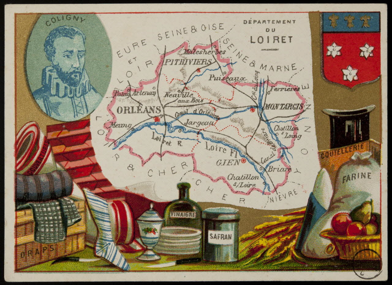 Carte réclame DEPARTEMENT  DU  LOIRET 1972.59.45 Photo