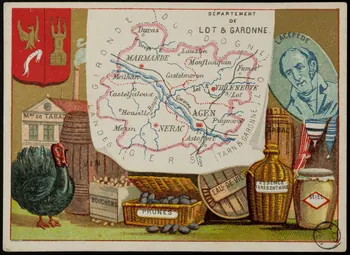 Carte réclame DEPARTEMENT  DE  LOT & GARONNE. 1972.59.47 Photo