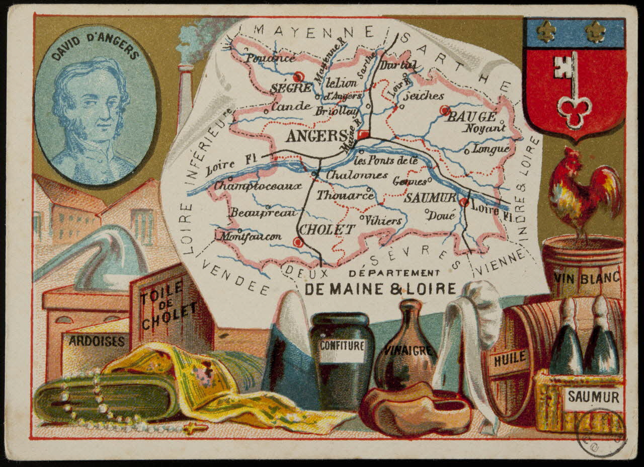 Carte réclame DEPARTEMENT  DE MAINE & LOIRE 1972.59.49 Photo