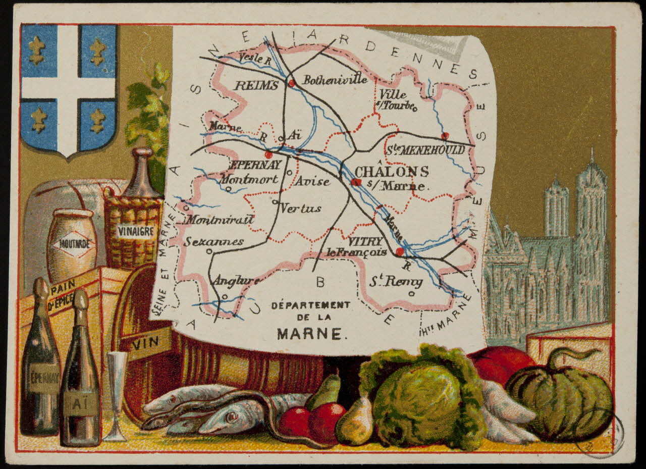 Carte réclame DEPARTEMENT  DE LA  MARNE. 1972.59.51 Photo