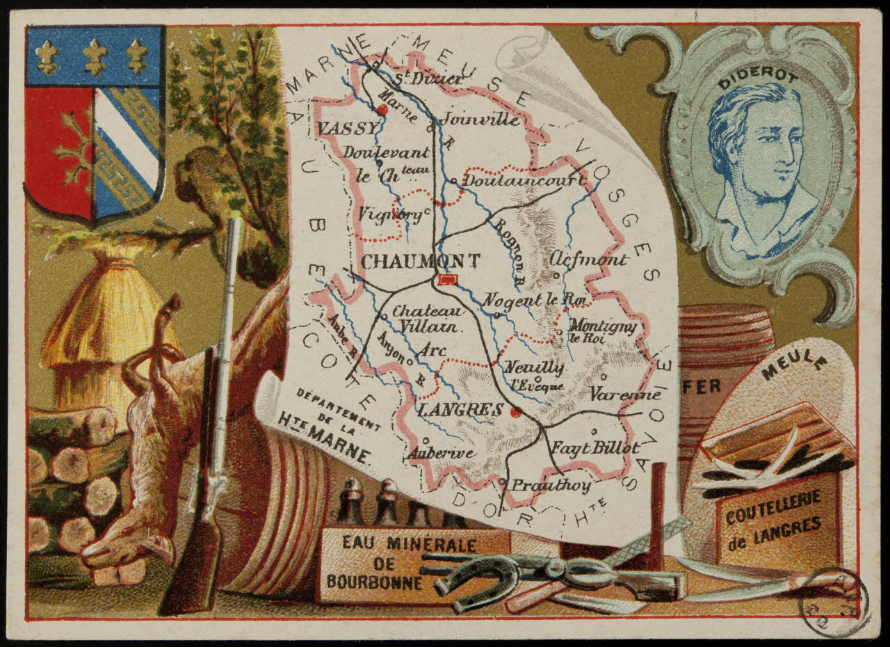 Carte réclame DEPARTEMENT  DE LA  HTE MARNE. 1972.59.52 Photo