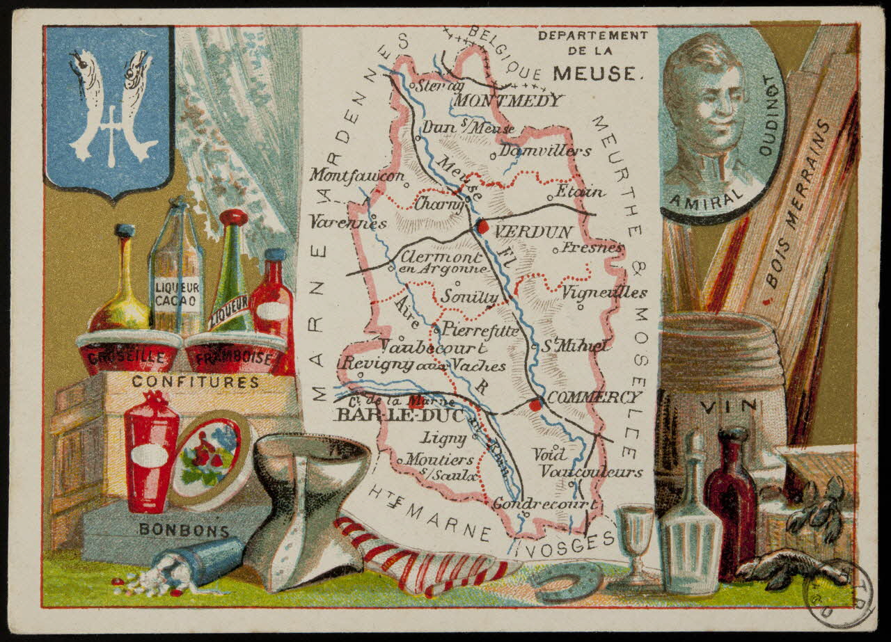 Carte réclame DEPARTEMENT  DE LA  MEUSE. 1972.59.55 Photo