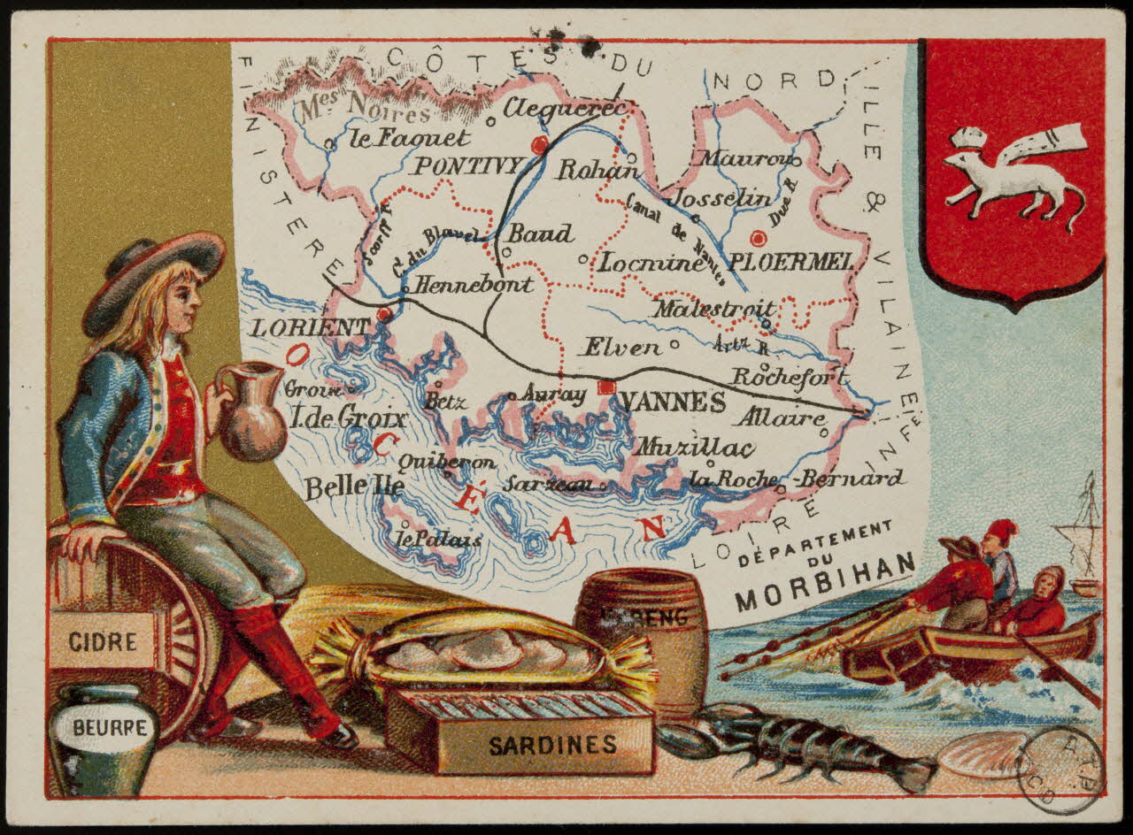 Carte réclame DEPARTEMENT  DU  MORBIHAN 1972.59.56 Photo
