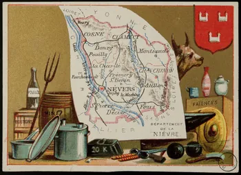 Carte réclame DEPARTEMENT  DE LA  NIEVRE. 1972.59.57 Photo
