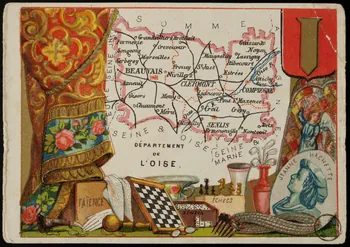 Carte réclame DEPARTEMENT  DE  L'OISE. 1972.59.59 Photo