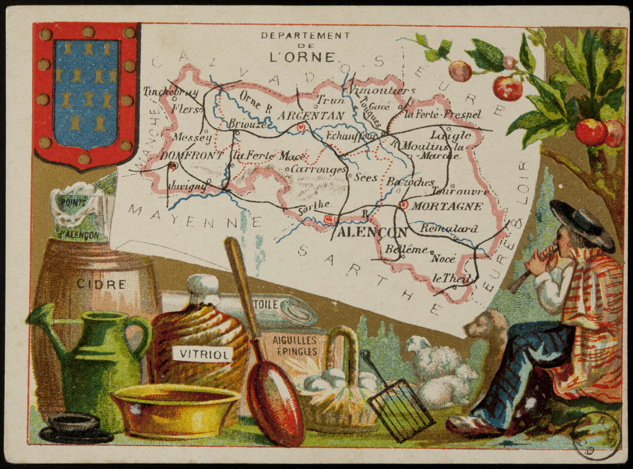 Carte réclame DEPARTEMENT  DE  L'ORNE. 1972.59.60 Photo