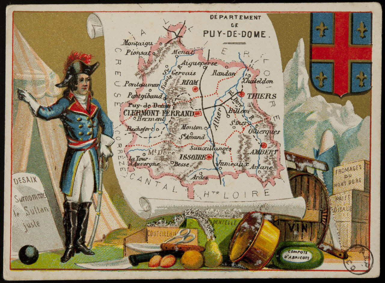 Carte réclame DEPARTEMENT  DE  PUY-DE-DOME. 1972.59.62 Photo