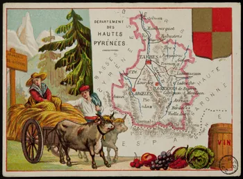 Carte réclame DEPARTEMENT  DES  HAUTES  PYRENEES. 1972.59.64 Photo