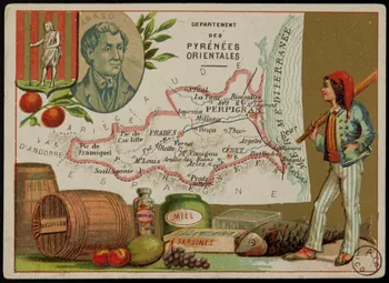 Carte réclame DEPARTEMENT  DES  PYRENEES  ORIENTALES. 1972.59.65 Photo