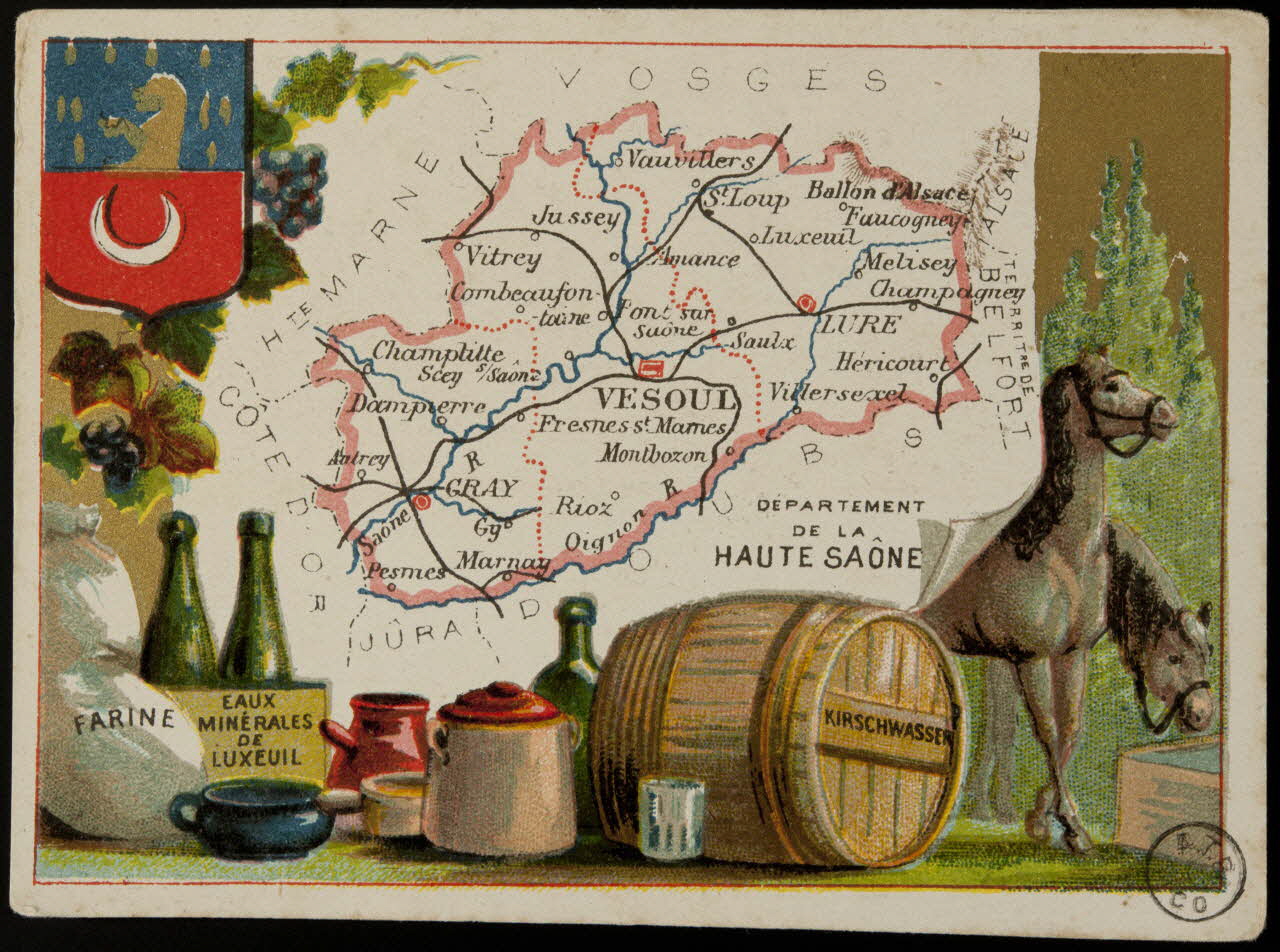 Carte réclame DEPARTEMENT  DE LA  HAUTE SAÔNE 1972.59.67 Photo
