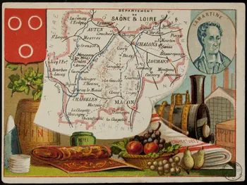 Carte réclame DEPARTEMENT  DE  SAÔNE & LOIRE 1972.59.68 Photo