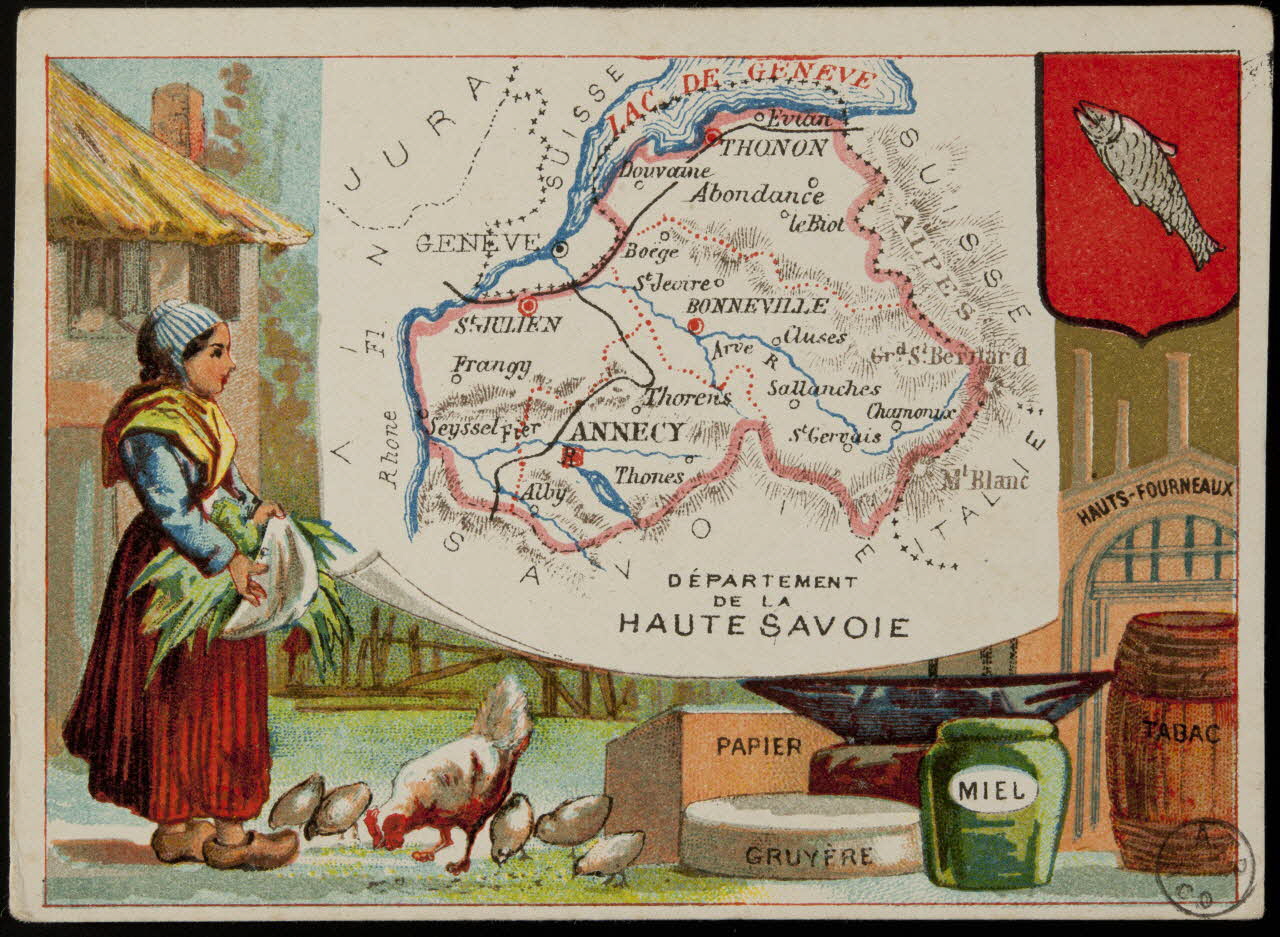 Carte réclame DEPARTEMENT  DE LA  HAUTE SAVOIE 1972.59.71 Photo