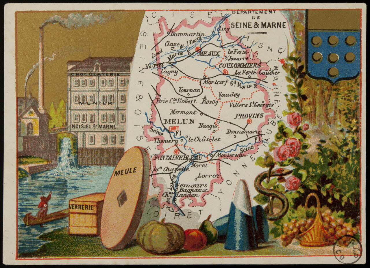 Carte réclame DEPARTEMENT  DE  SEINE & MARNE 1972.59.74 Photo