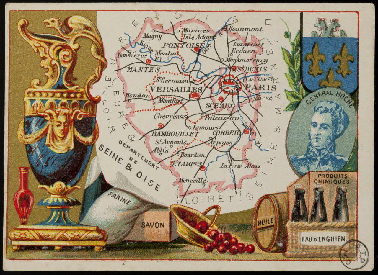 Carte réclame DEPARTEMENT  DE  SEINE & OISE 1972.59.75 Photo