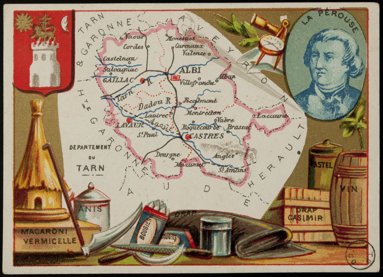 Carte réclame DEPARTEMENT  DU  TARN 1972.59.78 Photo