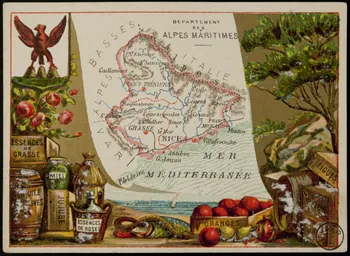 Carte réclame DEPARTEMENT  DES  ALPES MARITIMES 1972.59.8 Photo