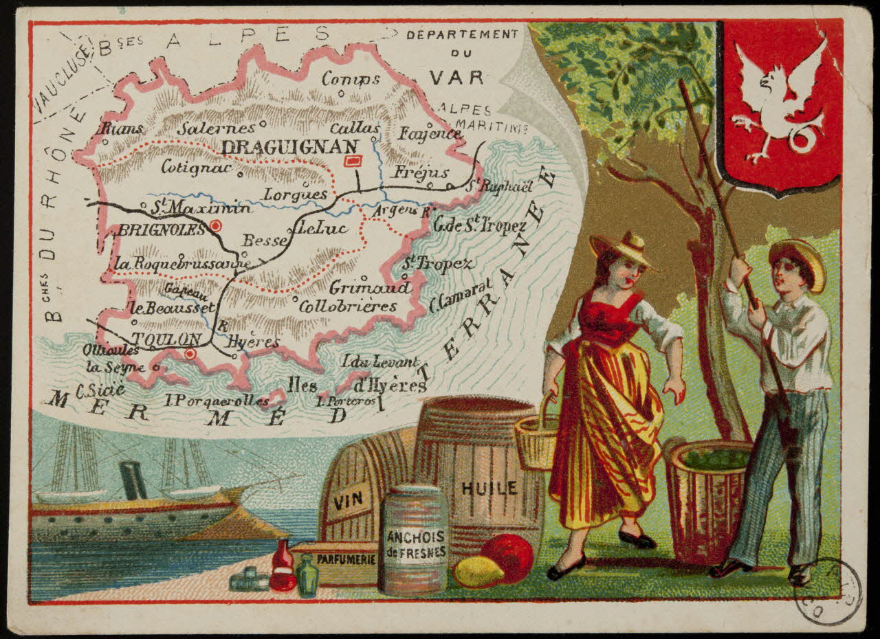 Carte réclame DEPARTEMENT  DU  VAR 1972.59.80 Photo