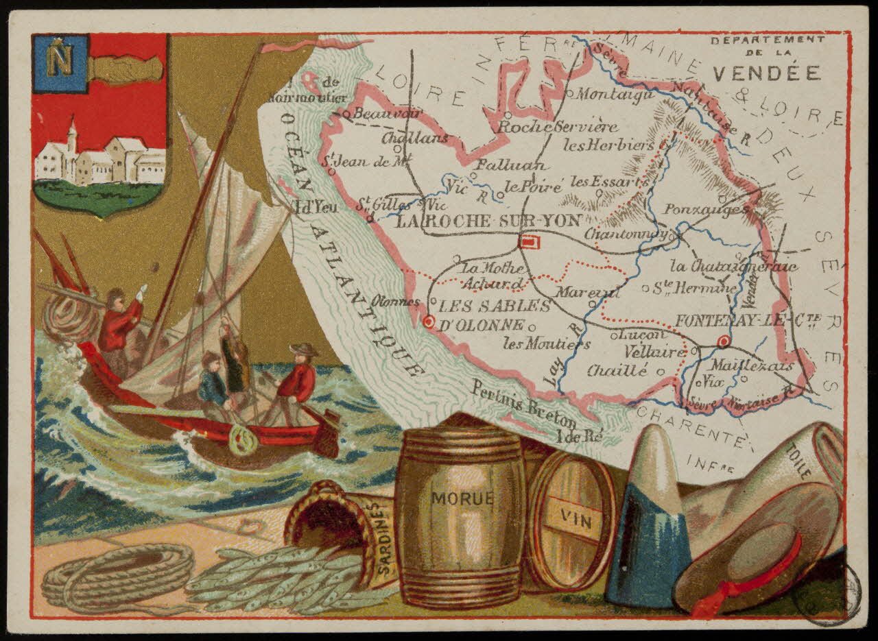 Carte réclame DEPARTEMENT  DE LA  VENDEE 1972.59.83 Photo