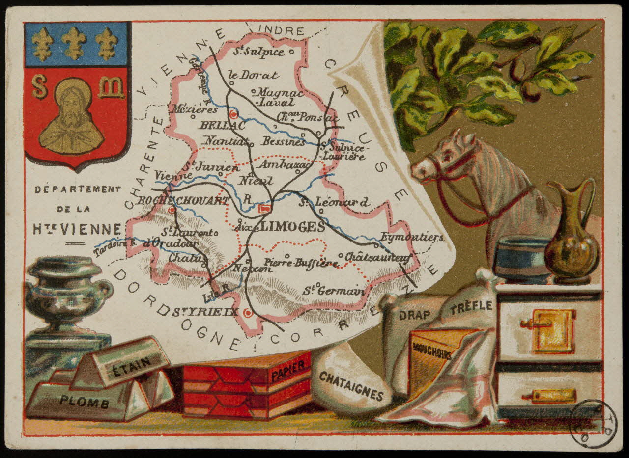 Carte réclame DEPARTEMENT  DE LA  HTE VIENNE 1972.59.85 Photo