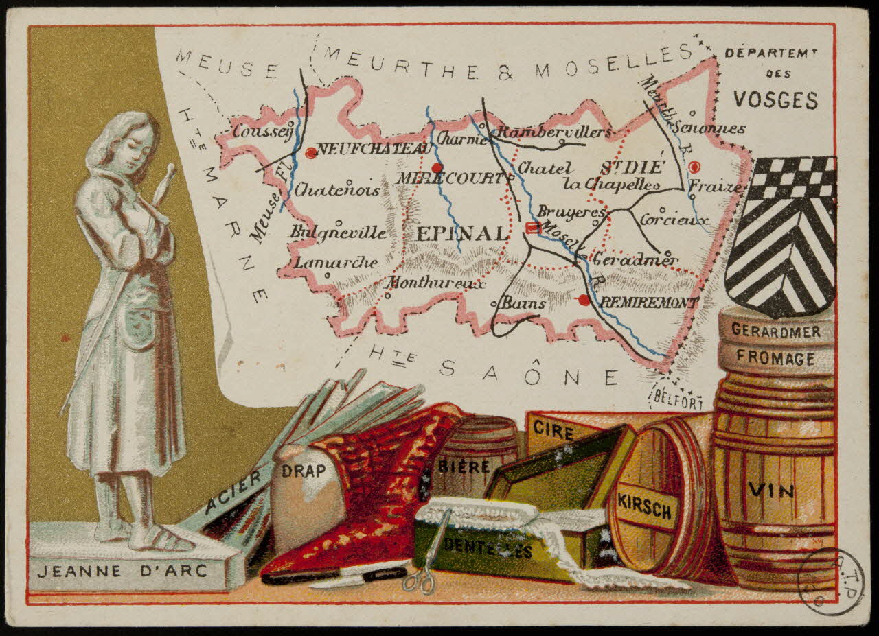 Carte réclame DEPARTEMENT  DES  VOSGES 1972.59.86 Photo
