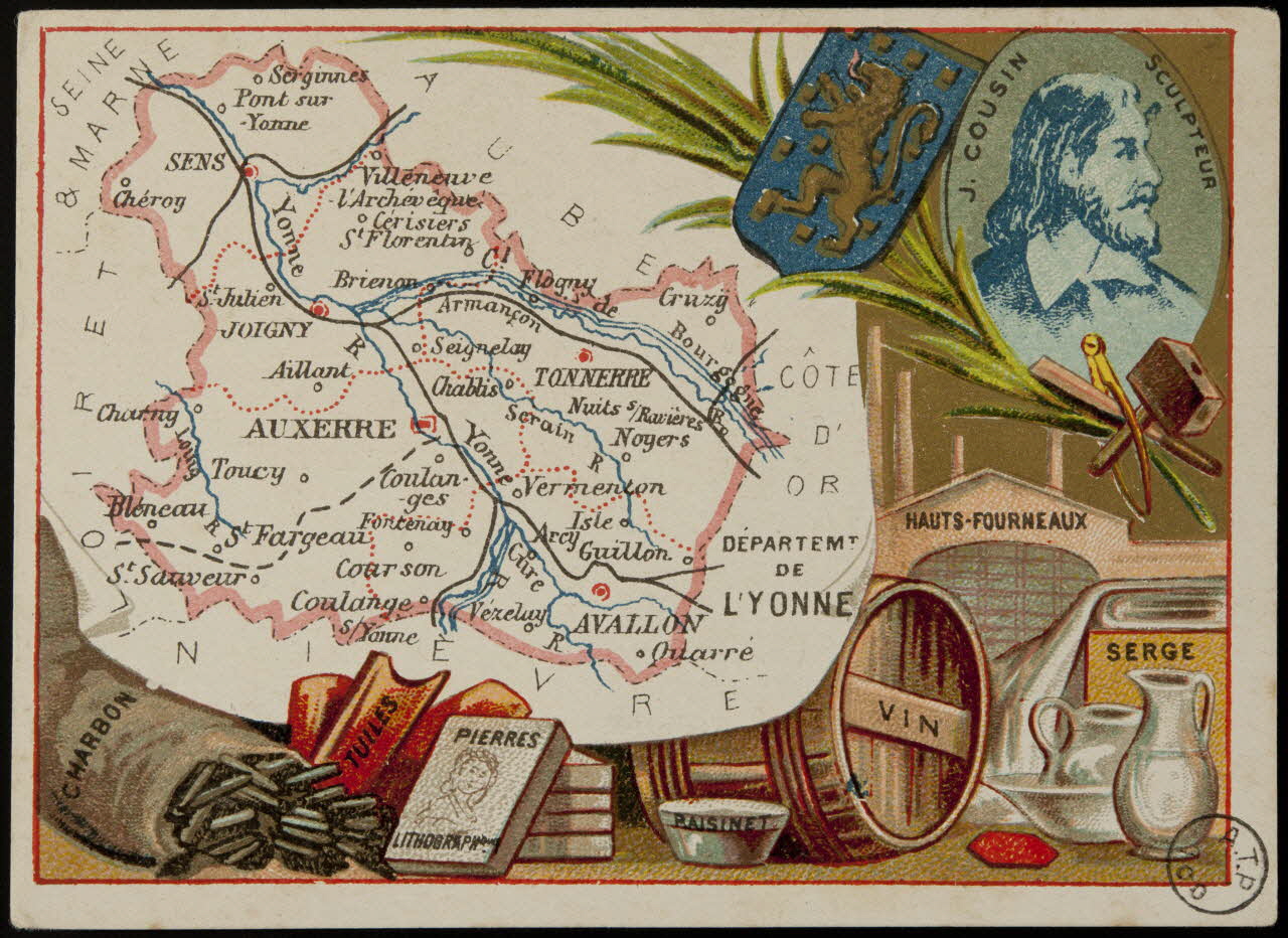 Carte réclame DEPARTEMENT  DE  L'YONNE 1972.59.87 Photo
