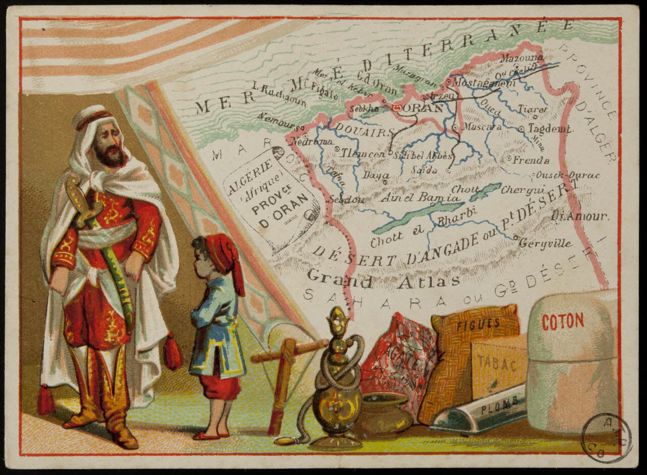 Carte réclame ALGERIE  (Afrique)  PROVINCE  D'ORAN 1972.59.92 Photo