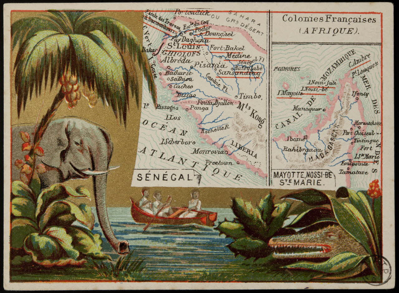 Carte réclame Colonies Françaises  (AFRIQUE). 1972.59.93 Photo