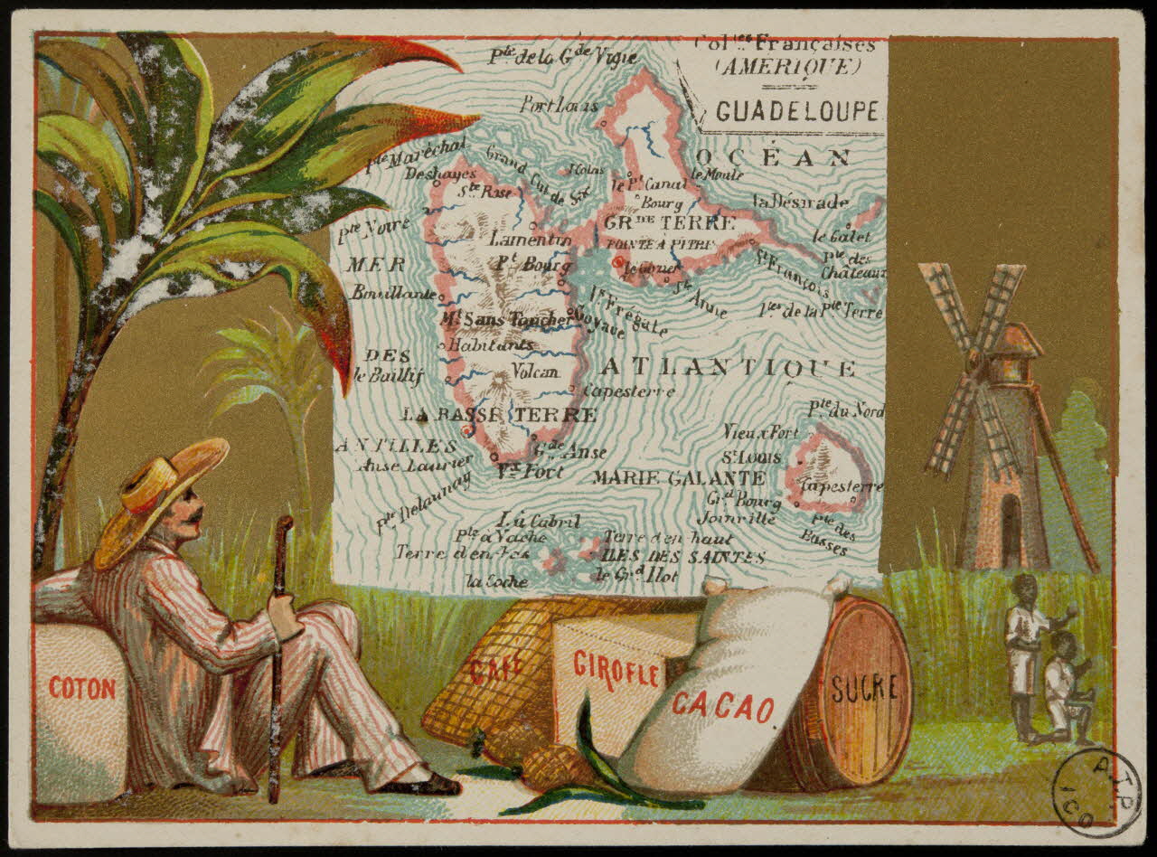 Carte réclame Colonies Françaises  (AMERIQUE)  GUADELOUPE 1972.59.95 Photo (c) Mucem