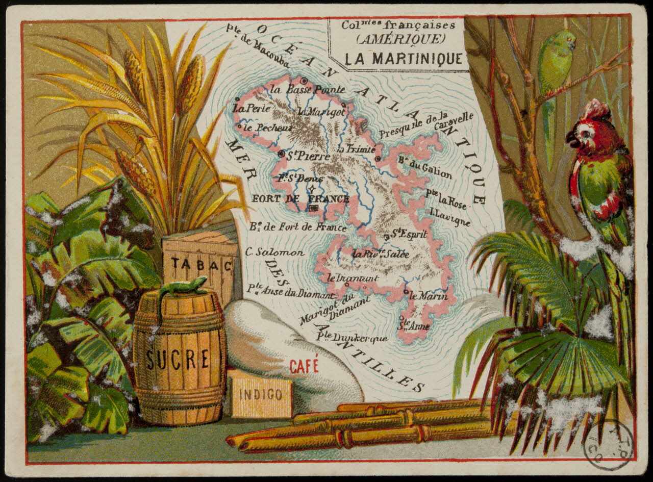Carte réclame Colonies françaises  (AMERIQUE)  LA MARTINIQUE 1972.59.96 Photo (c) Mucem