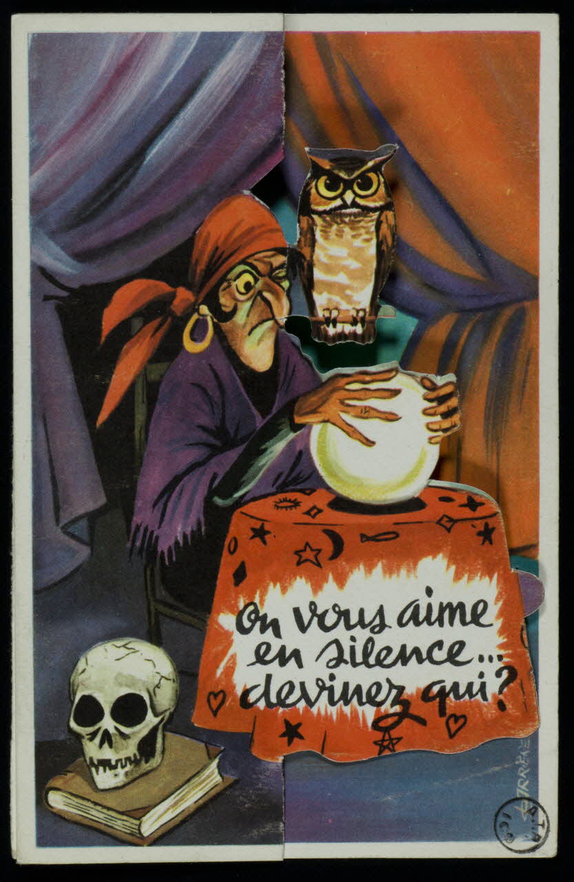 estampe On vous aime  en silence...  devinez qui ? 1972.6.48 Photo