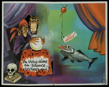 estampe On vous aime  en silence...  devinez qui ? 1972.6.48  Photo