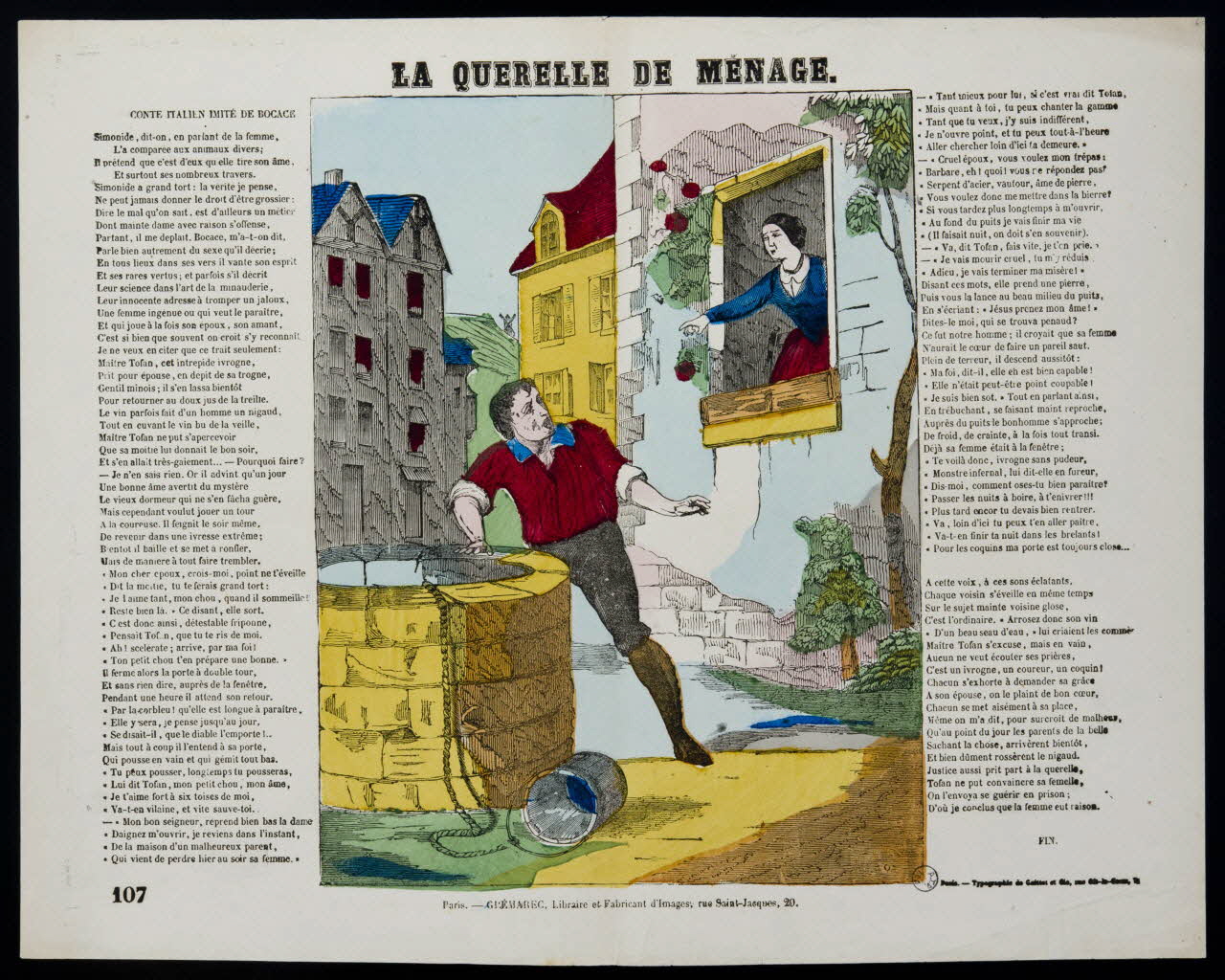 estampe LA QUERELLE DE MENAGE. 1972.83.24 Photo