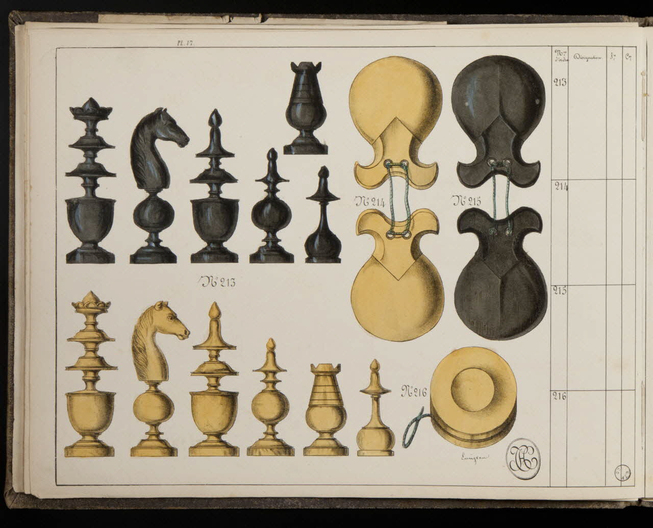 album Pions de jeu d'échecs 1972.83.30.17 Photo