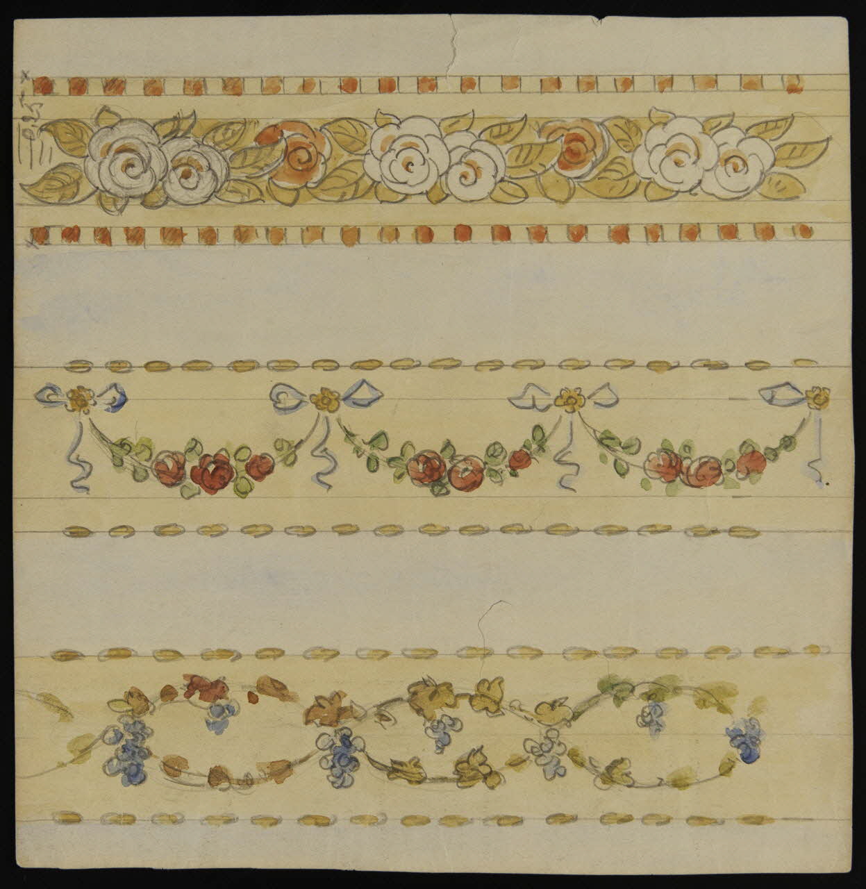 dessin Guirlandes de fleurs 1972.87.22 Photo