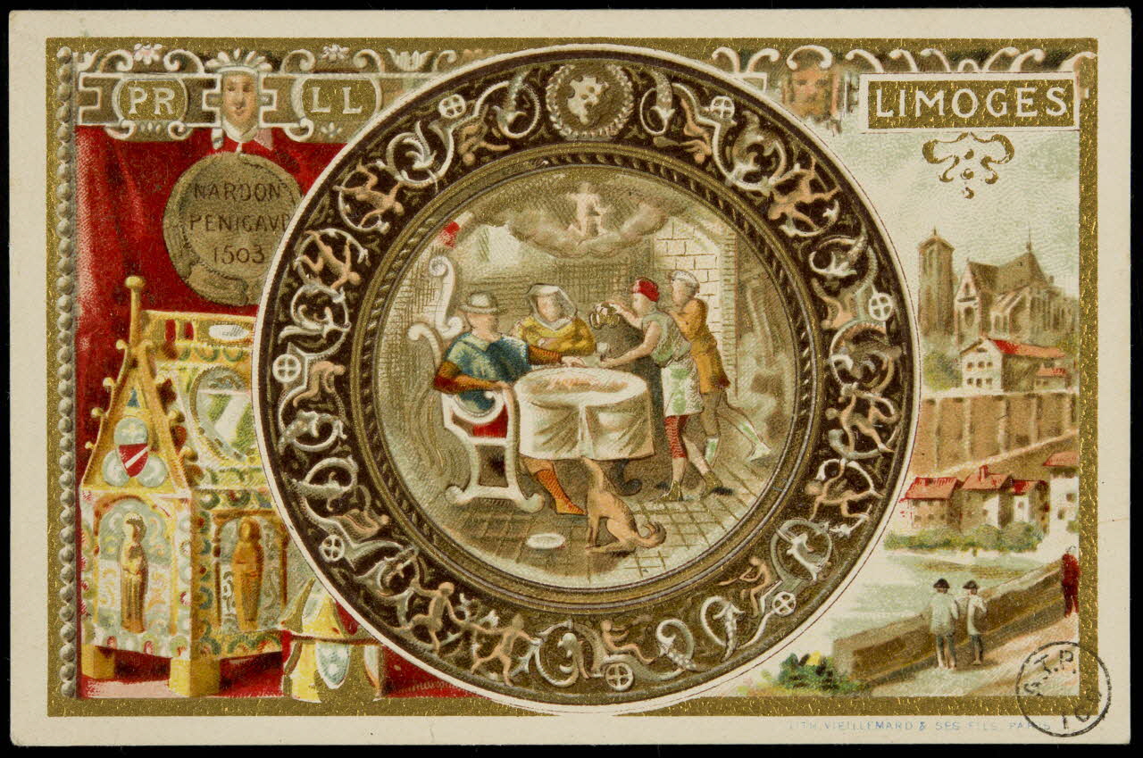 carte réclame LIMOGES 1975.3.10 Photo