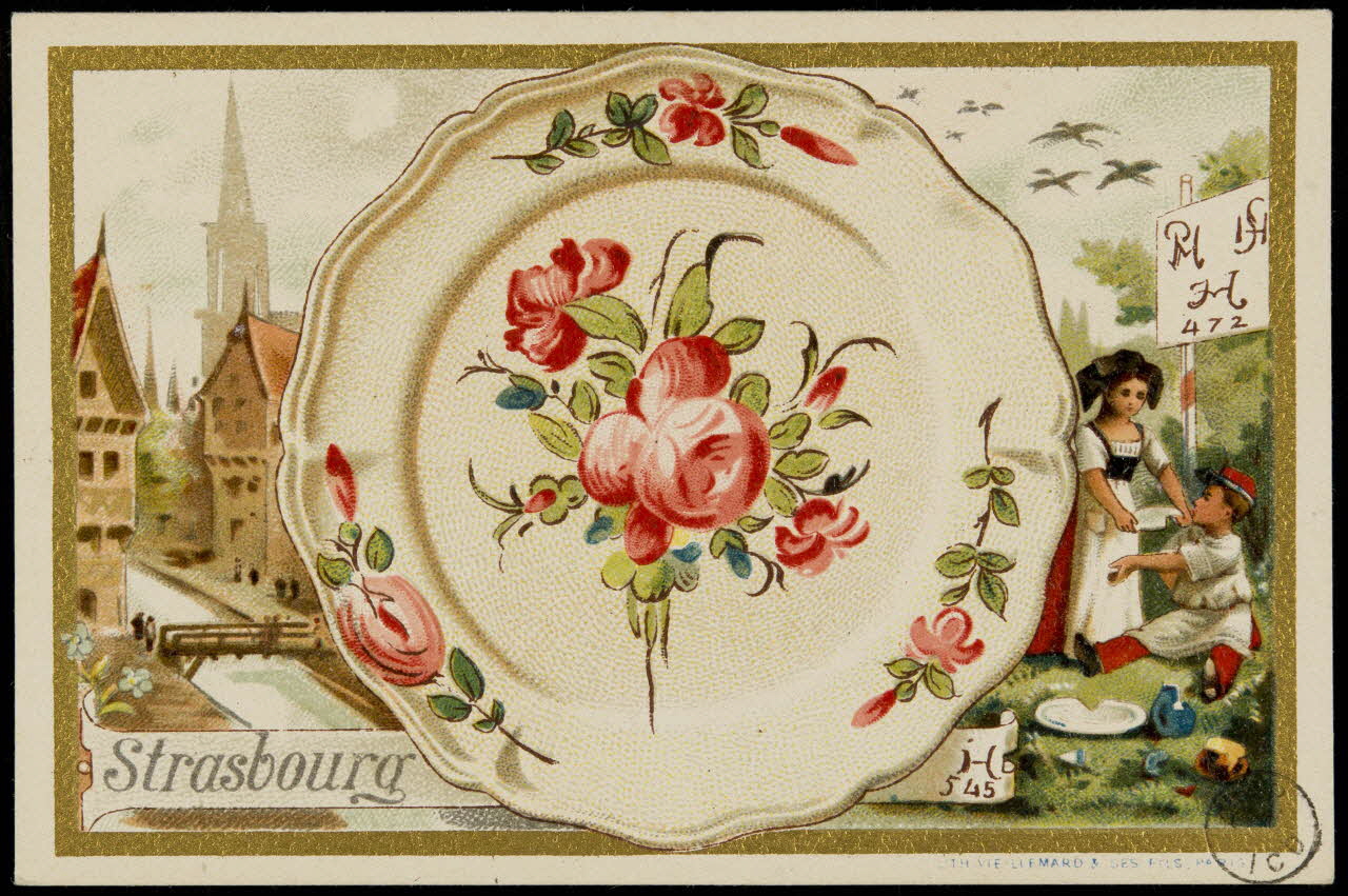 carte réclame Strasbourg 1975.3.11 Photo