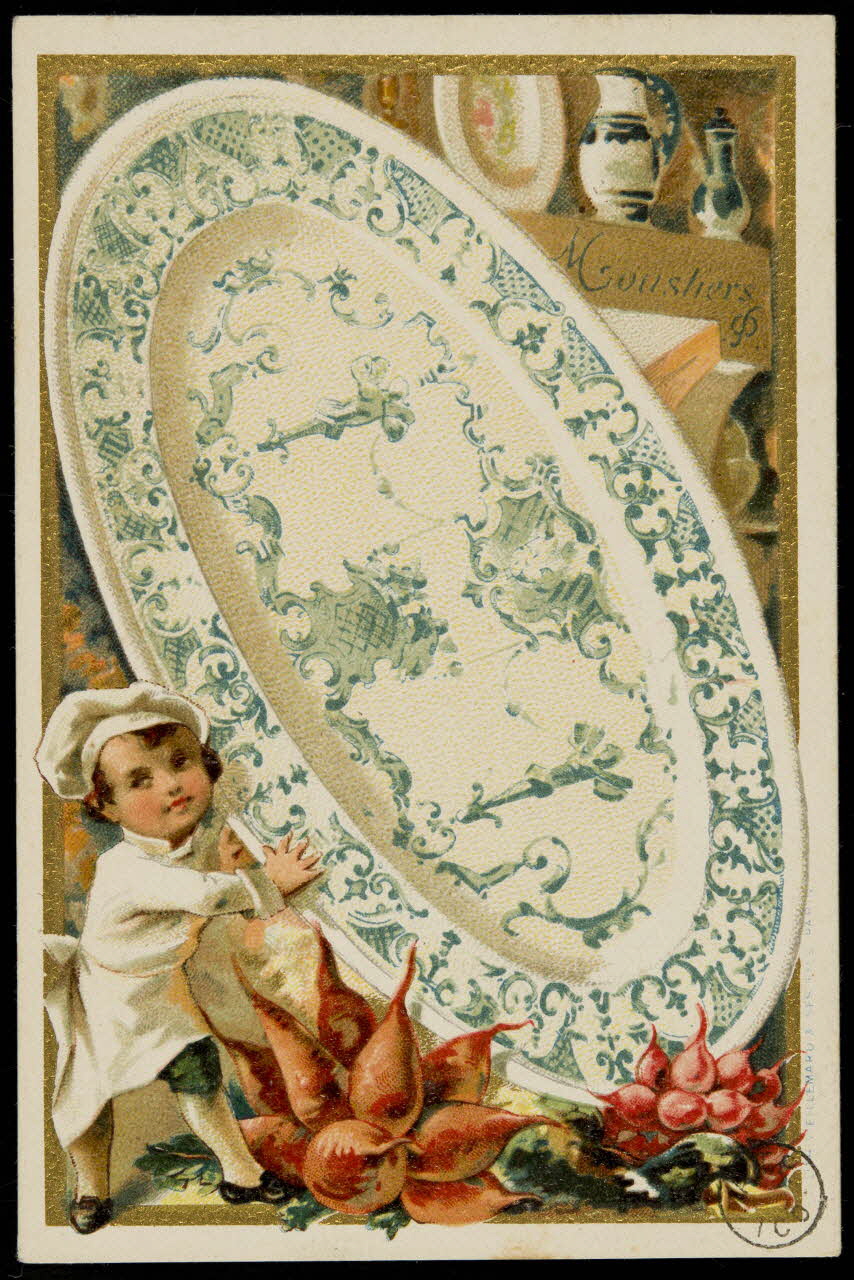 carte réclame Moustiers  .P. 1975.3.16 Photo